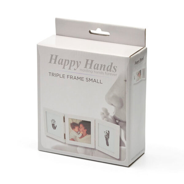 Dooky Happy Hands Inkloze Baby Afdruk Fotolijst Triple Klein - Afbeelding 3